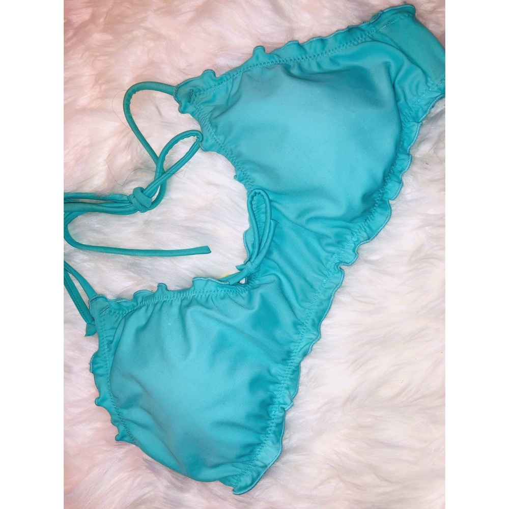 Victoria’s Secret Aqua Bikini Swim Top✨SMALL - Picture 1 of 4